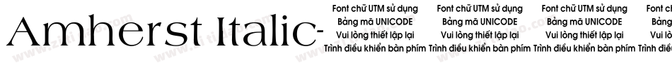 Amherst Italic字体转换